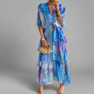 Helena | Elegantes Chiffonkleid für den Sommer