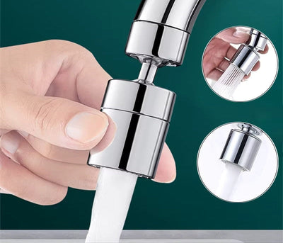 SprayMaster 360° Verstellbarer Wasserhahnaufsatz mit Doppelstrahlmodi