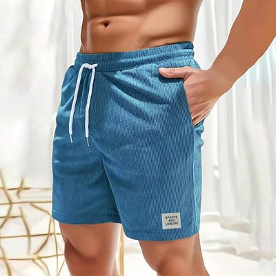 Lonie - Elastische Cord-Shorts mit Kordelzug für Herren