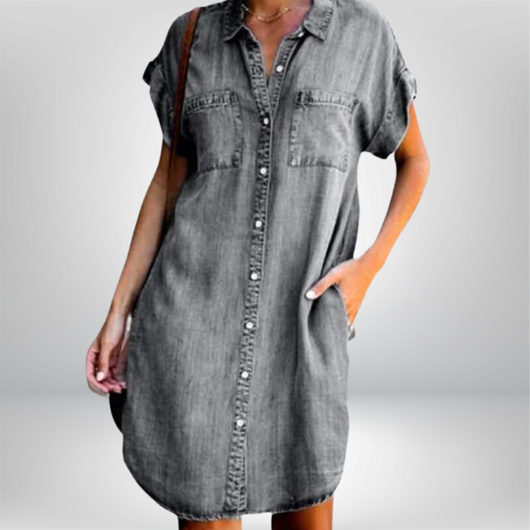 Carina - Entspanntes Denim-Kleid