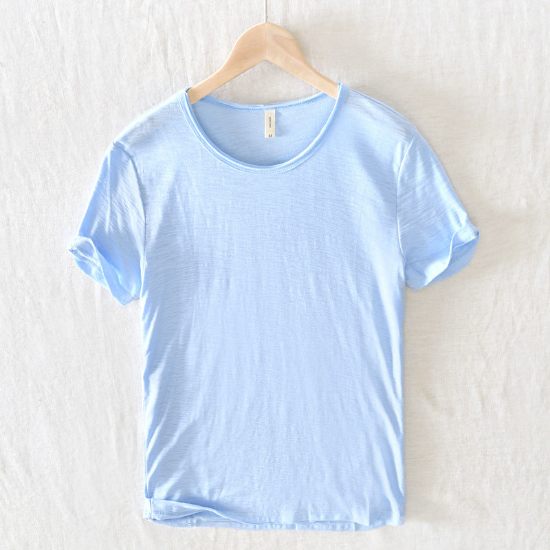 Herren Basic T-Shirt – lockeres Rundhals Kurzarmshirt für Alltag und Freizeit