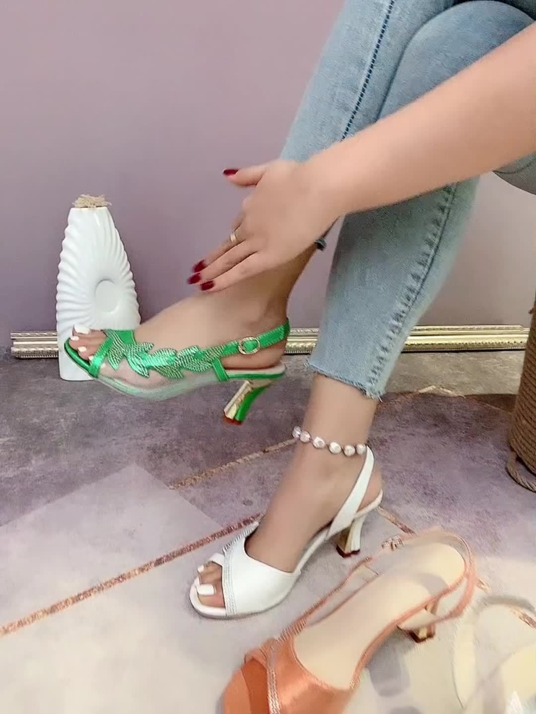 Mesh Hohe Absätze Sandalen – Elegante Open-Toe Riemchensandalen