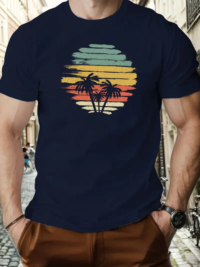 Carmelo - Herren Casual Rundhals-Shirt