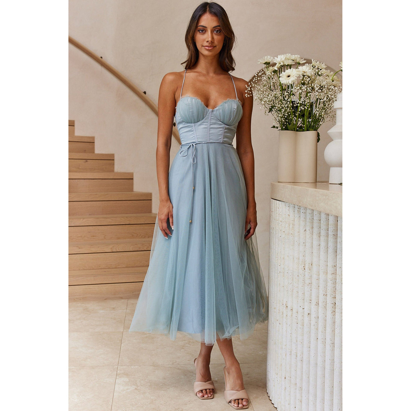 Charlotte – Lässiges Damenkleid mit Spaghettiträgern