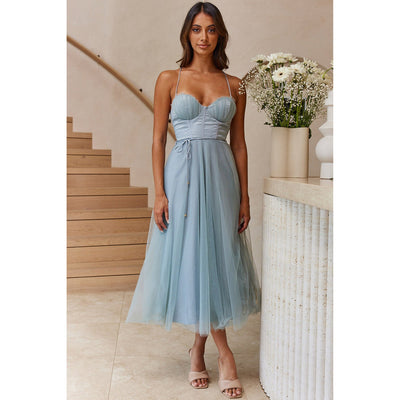 Charlotte – Lässiges Damenkleid mit Spaghettiträgern