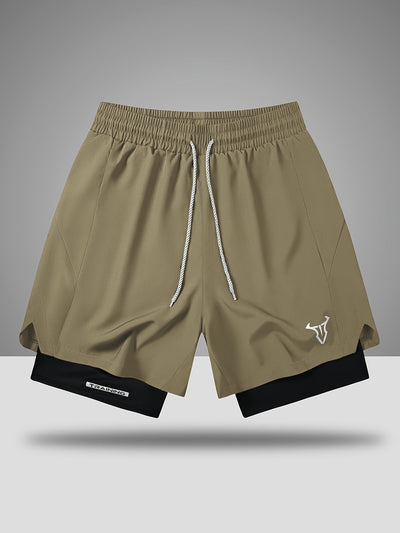 Fabian Sportshorts mit geometrischem Muster und leichtem Stretch für Herren