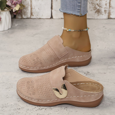 Keilsandalen Bequeme Slip-On Plateau Sandalen Sommer Schuhe