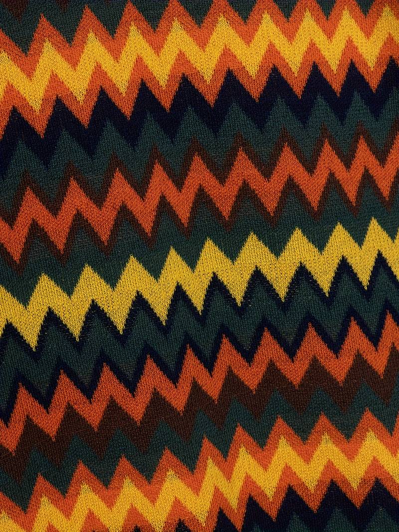 Retro-Strickpolo mit Zickzack-Muster