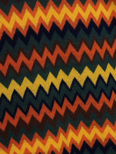 Retro-Strickpolo mit Zickzack-Muster