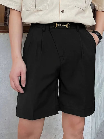 Dawson - Knielange Shorts mit Plissee für Männer