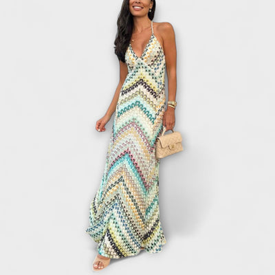 Remi - Buntes Fischgrät-Maxi-Kleid von Missoni