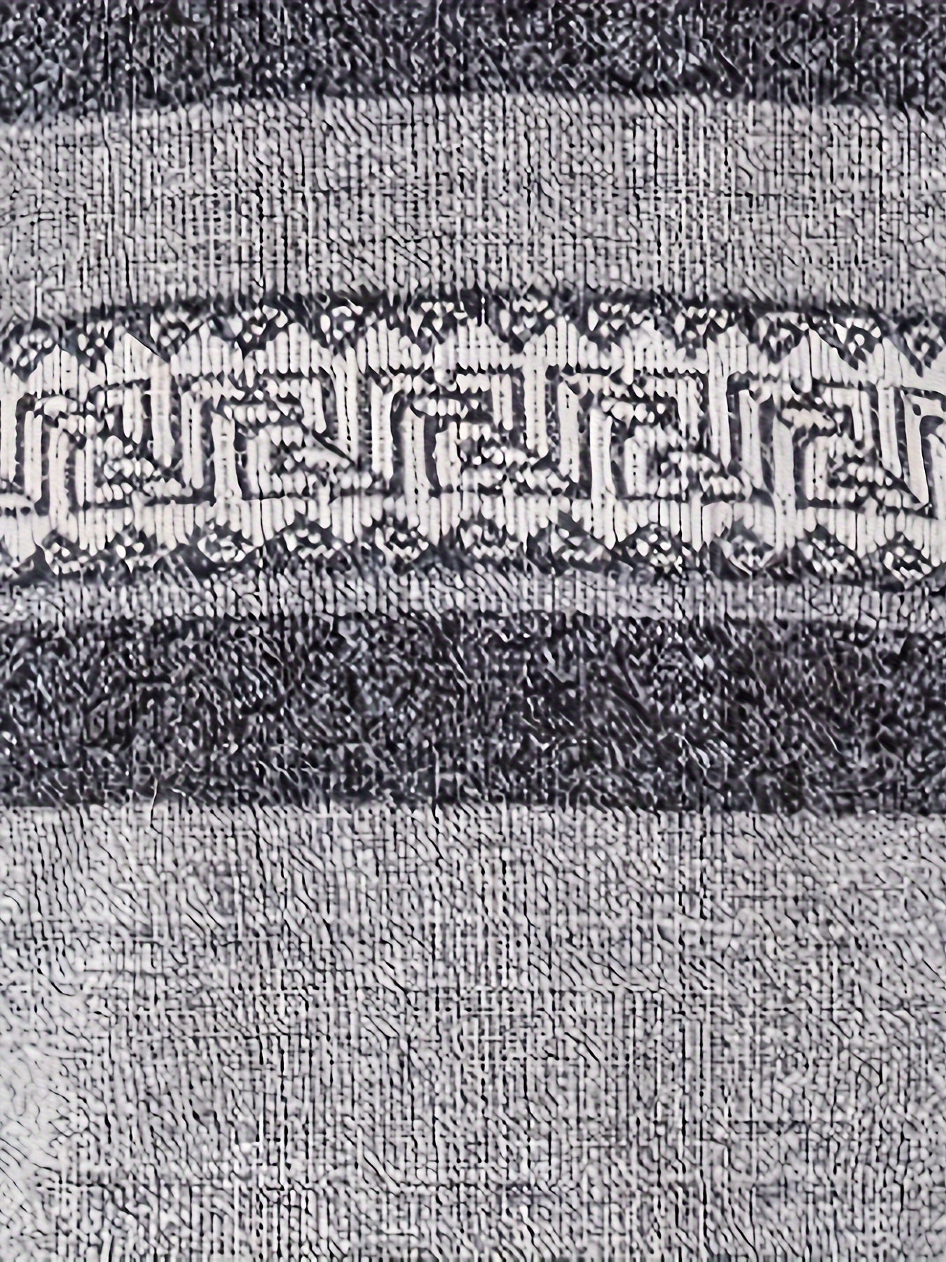 Strickpullover mit Fleecefutter und Ethnischem Wellenmuster