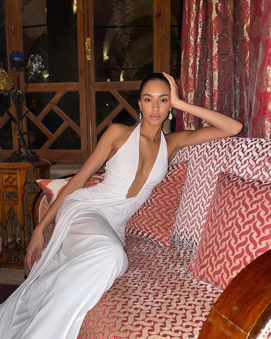 ALTHEA – Cupro Maxikleid