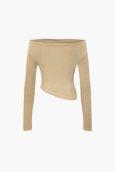 Daniela | Elegantes Zweiteiler-Set mit Asymmetrischem Oberteil & Weiten Hosen