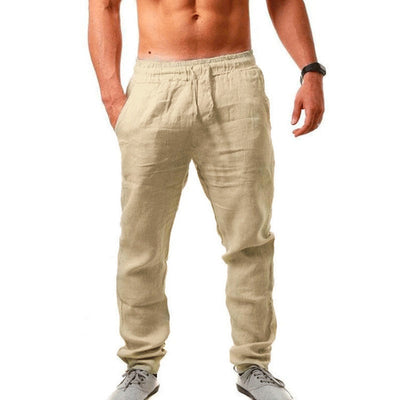 Herren Freizeithose mit elastischem Bund – Leichte Sommerhose für Alltag und Urlaub