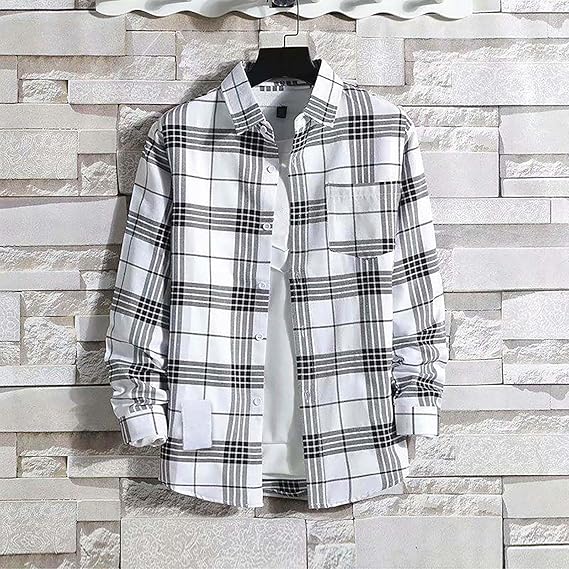 Harold - Langärmlige Button-Down-Hemden mit Karomuster