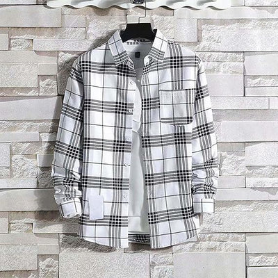 Harold - Langärmlige Button-Down-Hemden mit Karomuster