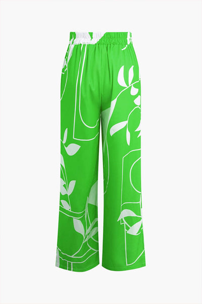 Bailey | Zweiteiler mit Knoten-Top & Bambusprint-Hose