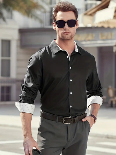 Alexander | Elegantes Businesshemd mit Kontrastdetails