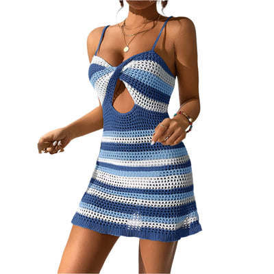 Addie - Gestricktes Sommerkleid mit Spaghetti-Trägern