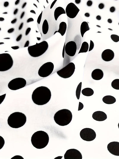 Polka Tupfen Kleid Elegantes Langarm Mini Kleid mit Stehkragen