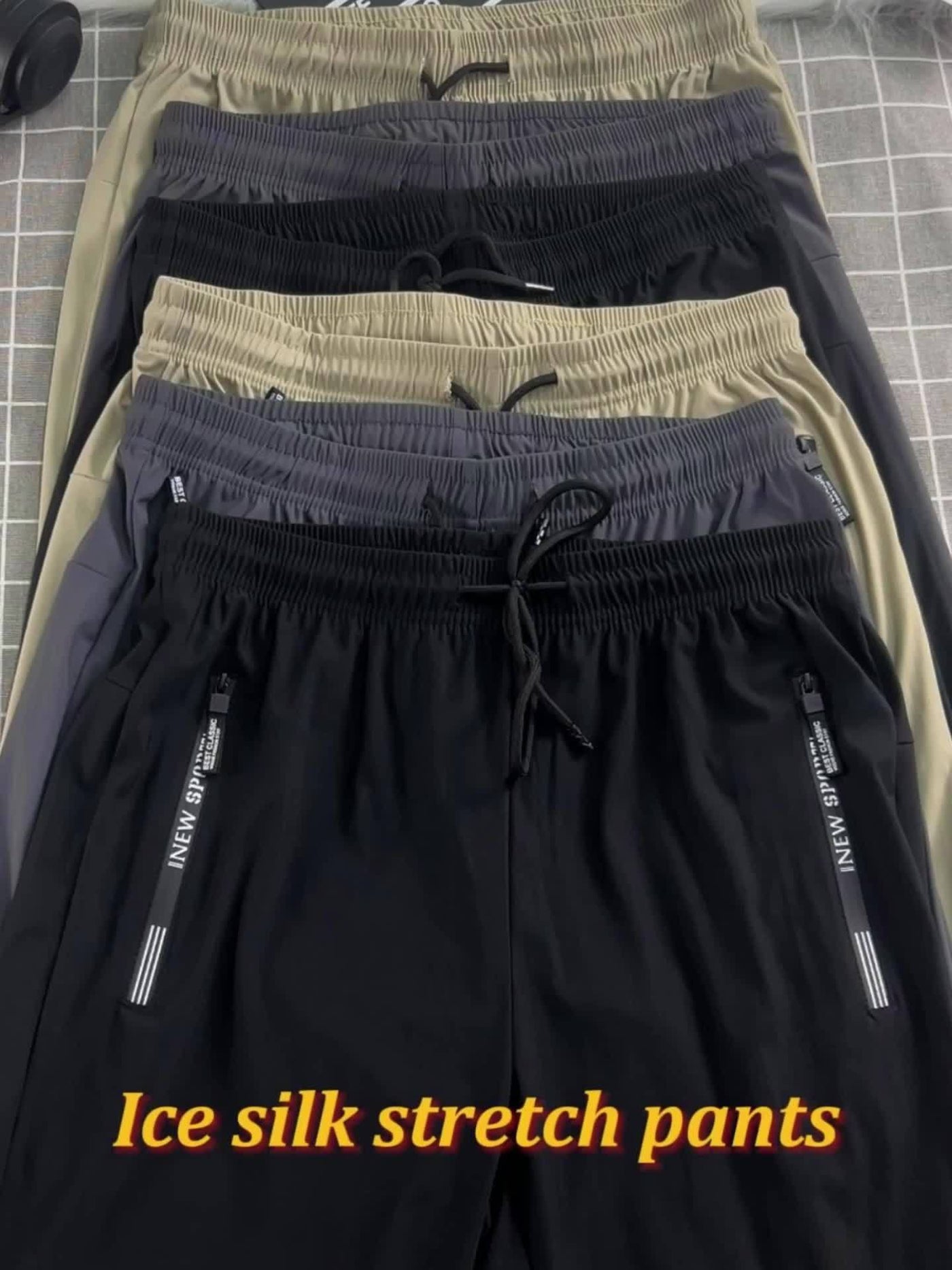 Lässige Sporthose für Herren mit Reißverschlusstaschen