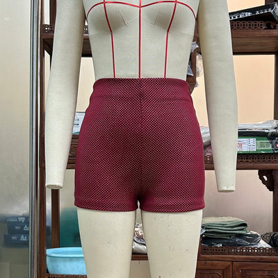 Helen – Glänzende Heiße Shorts für Damen