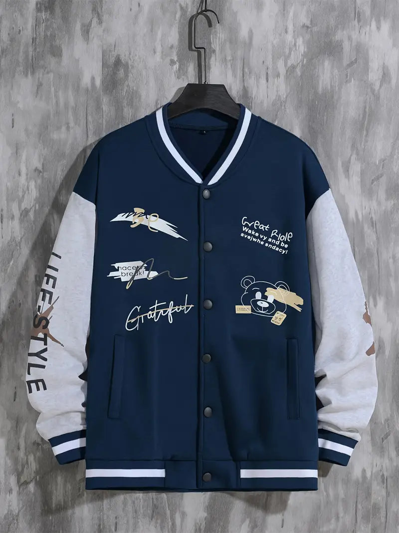 Baseballjacke mit Kapuze für Herren