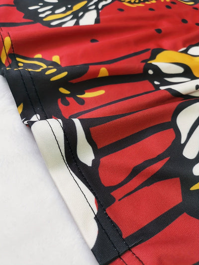 Elegantes Bodycon-Kleid – Ärmelloses Stretch-Kleid mit Marmor-Print, Sweetheart