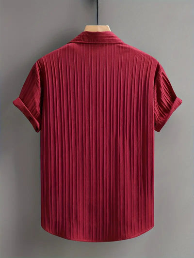 Clarence - Klassisches kurzärmeliges Hemd mit Knopfleiste für Männer