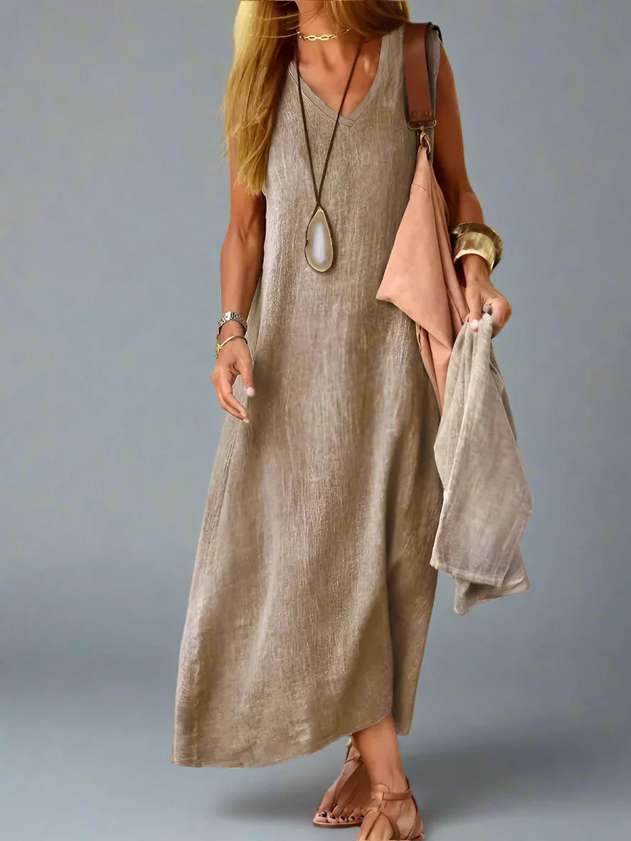 Hedwig | Sommerkleid mit Fließendem Schnitt und Natürlichem Stil