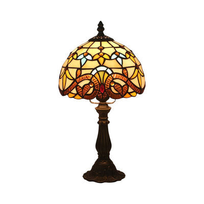 VintageGlow Tiffany-inspirierte Tischlampe