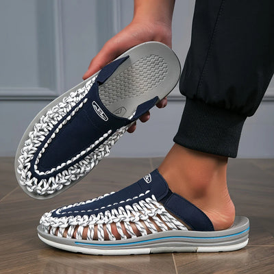 Esmond - Handgefertigte gewebte Hausschuhe für Männer