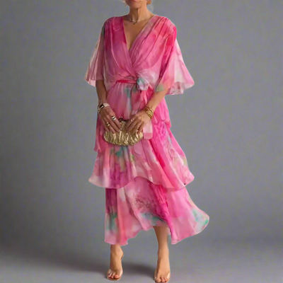 Helena | Elegantes Chiffonkleid für den Sommer