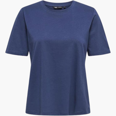 Damen T-Shirt mit Rundhals und kurzen Ärmeln aus Leichtstoff