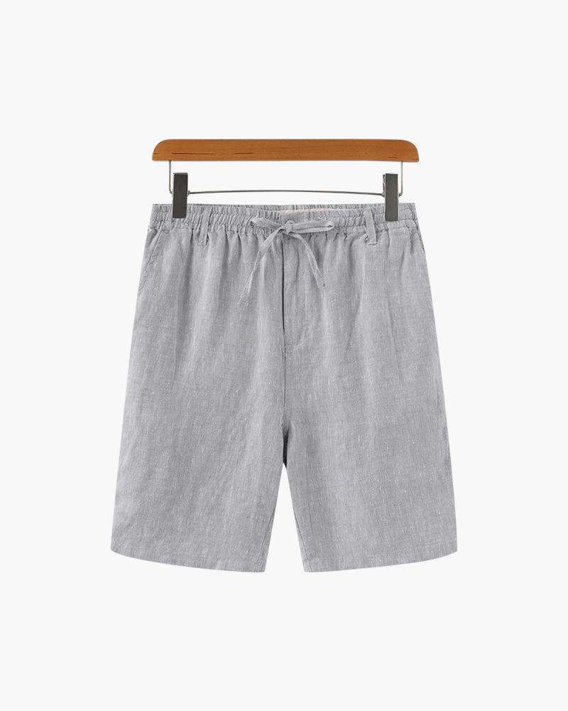 Waylon | Lightweight Herren Sommer Leinen-Shorts mit Kordelzug