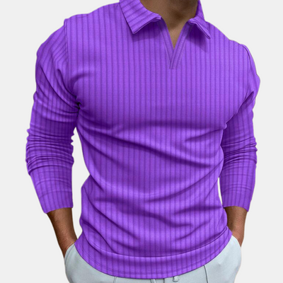 Carl Langarm-Poloshirt