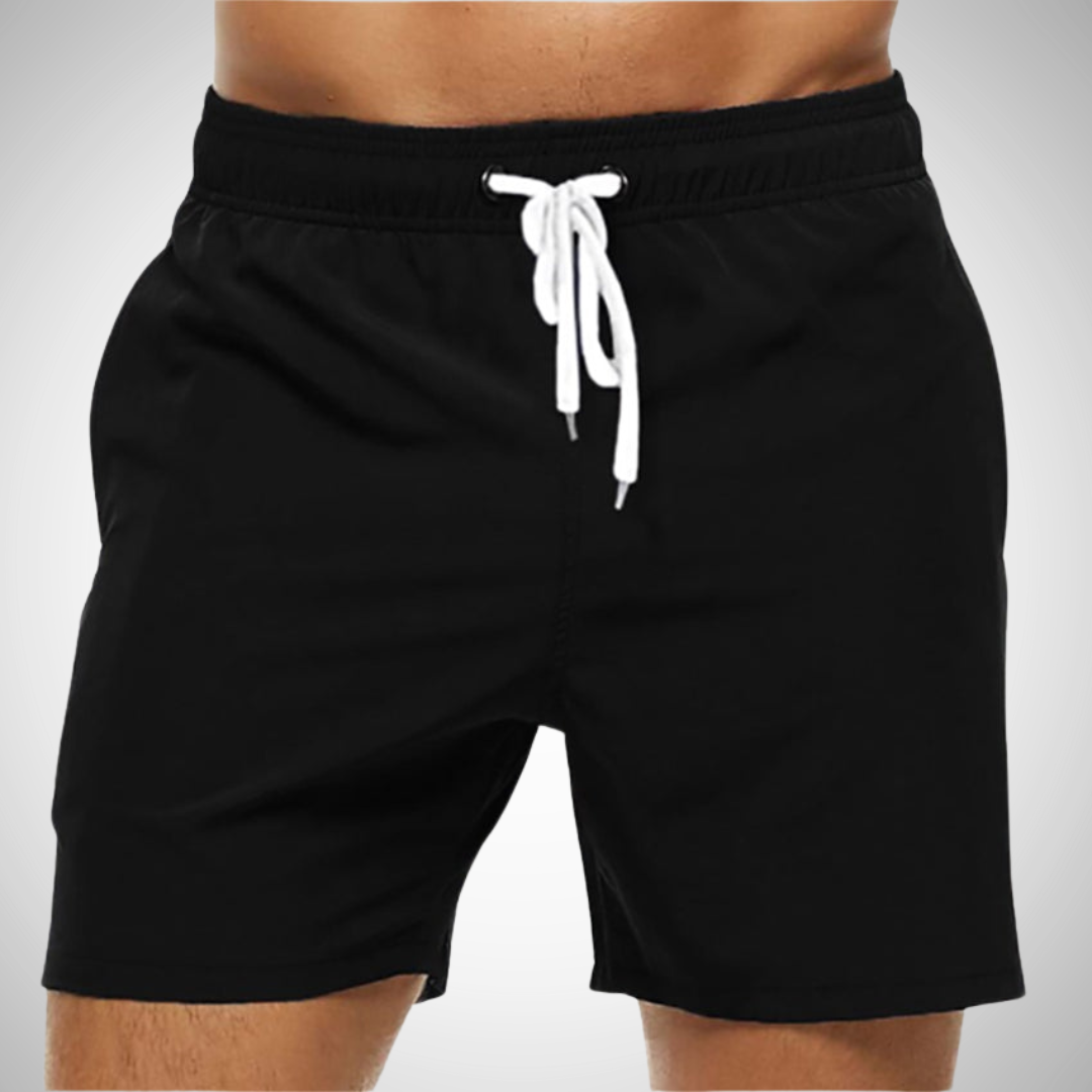 Komfortable Herren Badehose im einfarbigen Design
