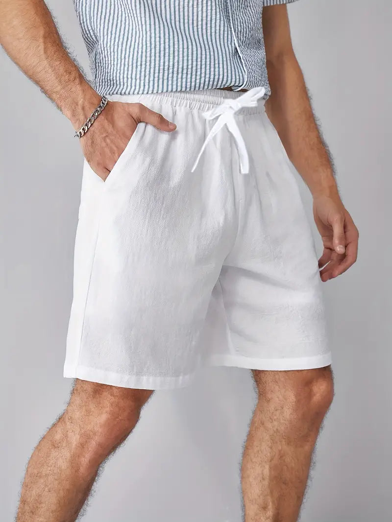 Gerald - Herren-Shorts aus Baumwolle mit Kordelzug