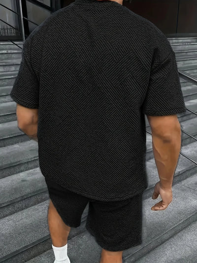 Dean - Herren-Set aus Rundhalshemd und Shorts