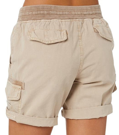 Damen Cargoshorts mit elastischem Bund – Bequeme Freizeithose, Casual Style, ideal für Sommer & Outdoor