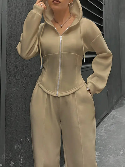 Nanci - Lässiges Zweiteiliges Set Mit Langen Ärmeln