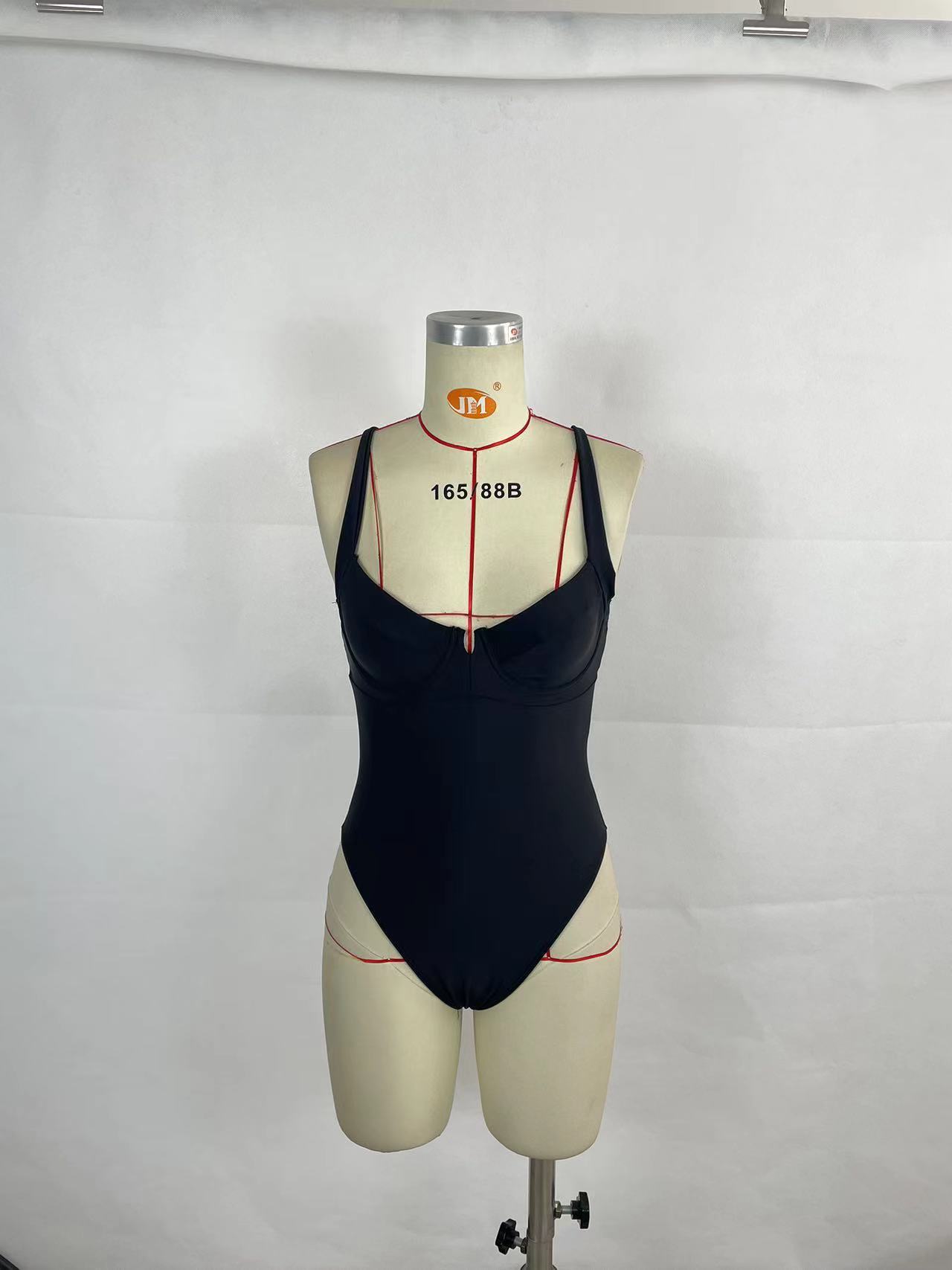 Gillian – Einteiliger Badeanzug mit Kontrastfarben