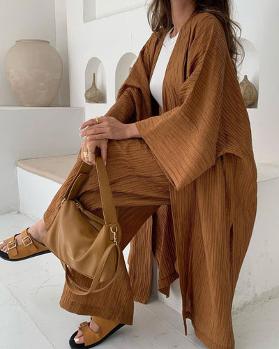 Lässiges Zweiteiler-Set Damen mit Weste und Hose – Thalia