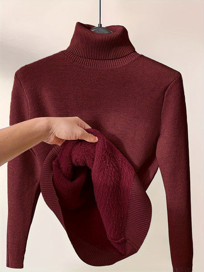 Lässiger Warmer Rollkragenpullover