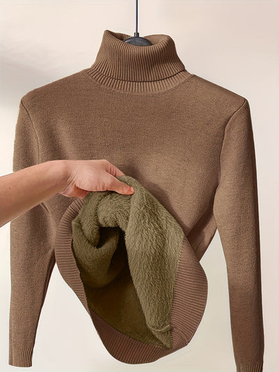 Lässiger Warmer Rollkragenpullover