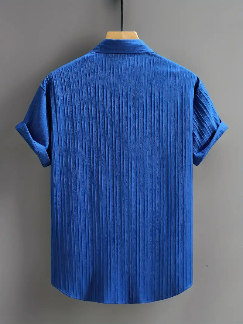 Clarence - Klassisches kurzärmeliges Hemd mit Knopfleiste für Männer