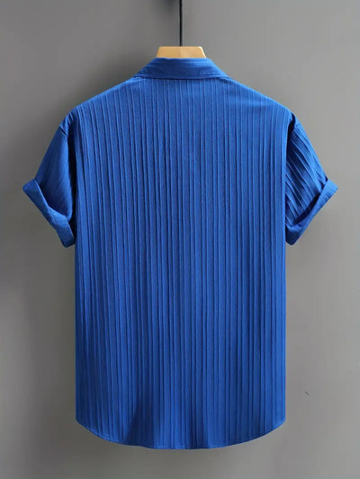 Clarence - Klassisches kurzärmeliges Hemd mit Knopfleiste für Männer