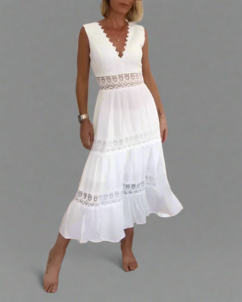 Zorhildis | Hochwertiges Sommerkleid mit floralem Design