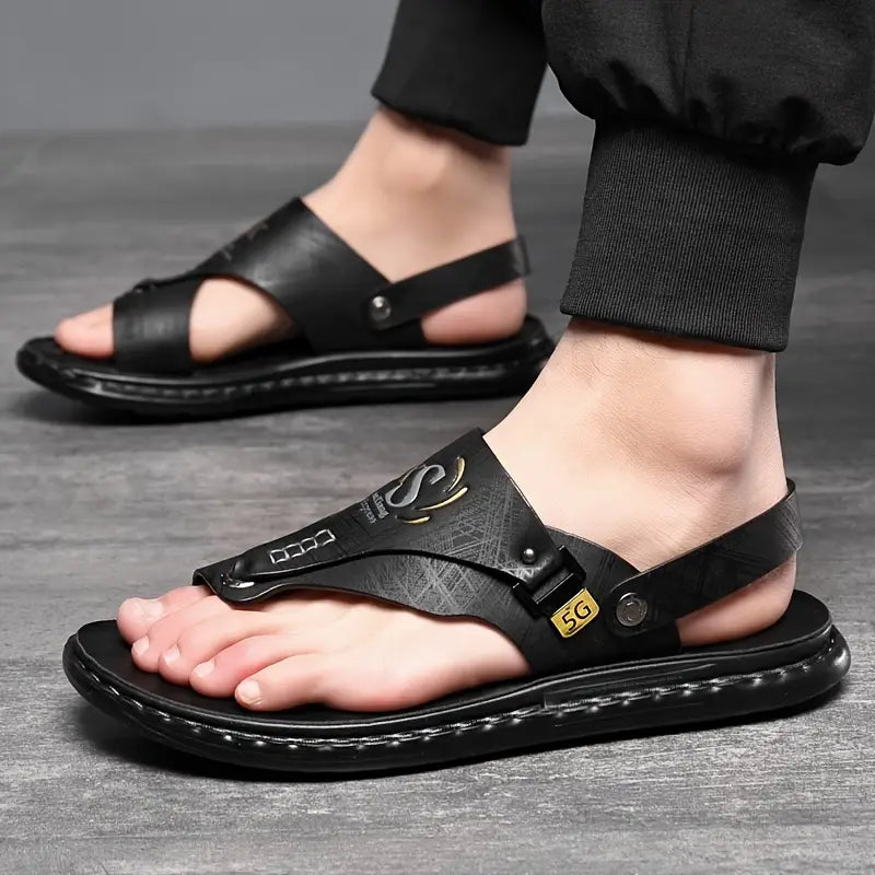 Dominic - Herren Casual Stilvolle Flache Sandalen